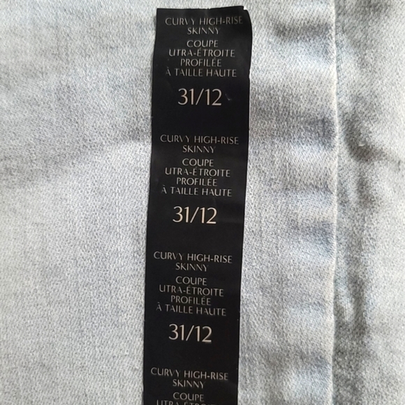 NWT Banana Republic Curvy High Rise Skinny Jeans size 31 /12 - Picture 7 of 10